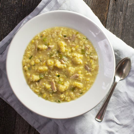 Chicken Corn Soup {gluten-free}