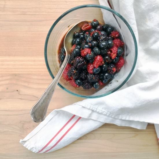 Macerated Triple Berry Topping