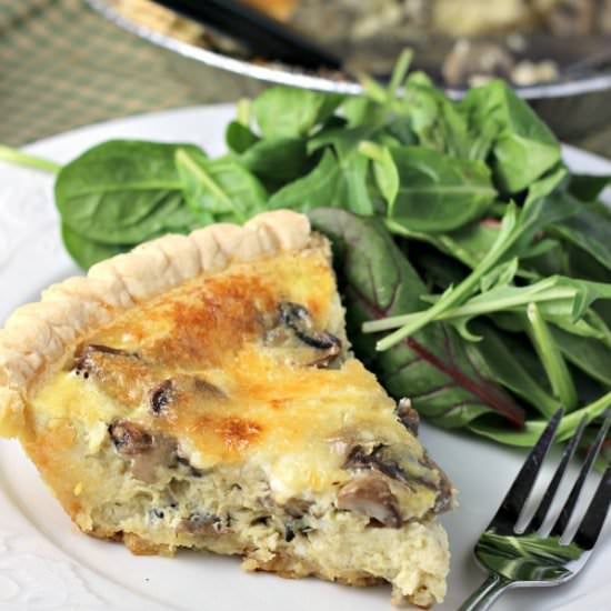 Mushroom Swiss Quiche