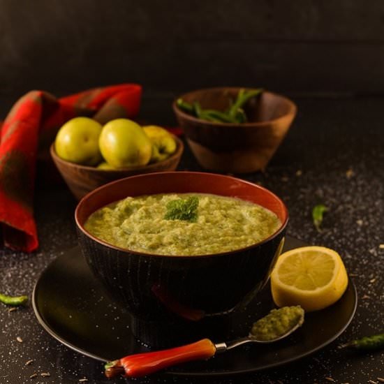 Indian Plum and Mint Dip