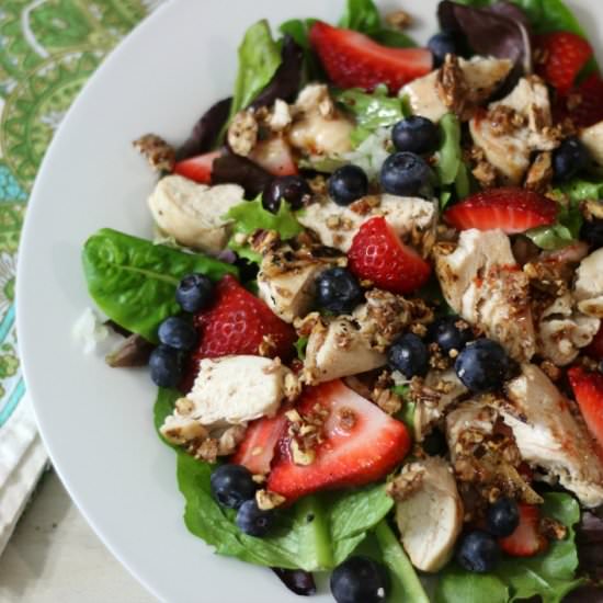 Salad with Blood Orange Dressing