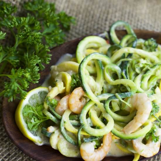 Paleo Cajun Shrimp Pasta