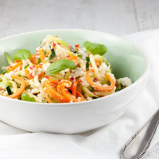 Spiralized Zucchini Salad