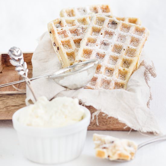 Chocolate Walnut Waffles