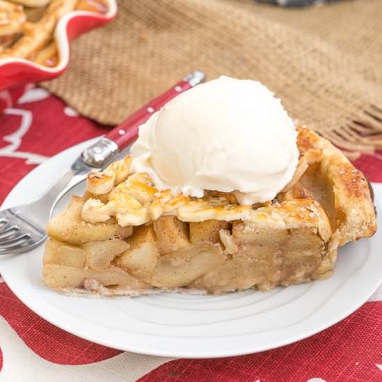 Leaf Topped Apple Pie