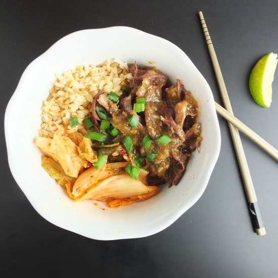 Korean-Braised Short Rib Bowls