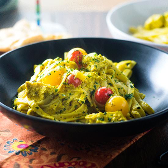 Yellow Curry Pasta