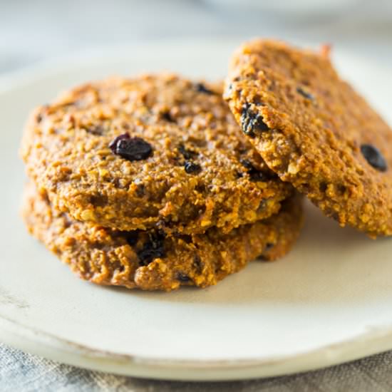 Vegan Blueberry Breakfast Cookies