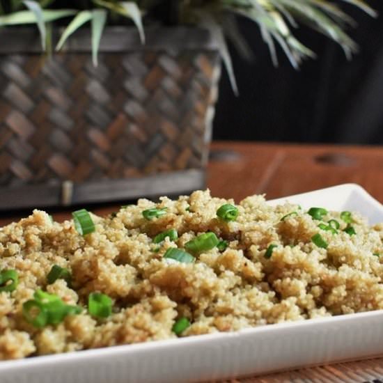 Quinoa with Bacon Spread