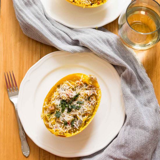 Spaghetti Squash Carbonara