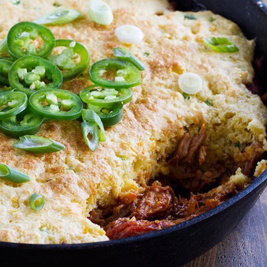 Cornbread Topped BBQ Pork