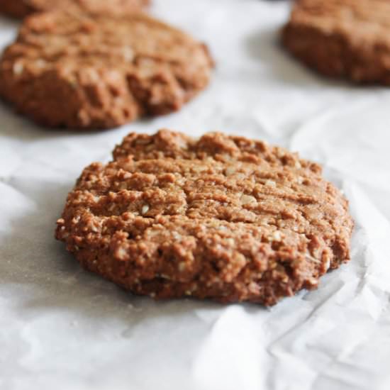 Flourless Salted PB Cookies