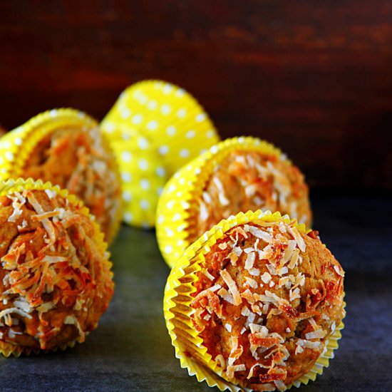 Papaya, Banana & Coconut Muffins