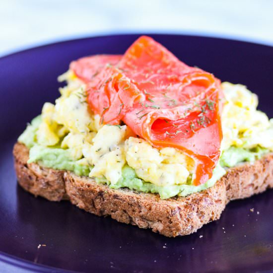 Smoked Salmon Egg and Avocado Toast
