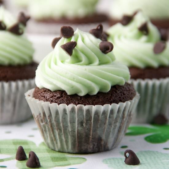 Brownies with Mint Buttercream