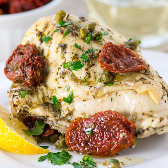 Roasted Chicken with Date Sauce