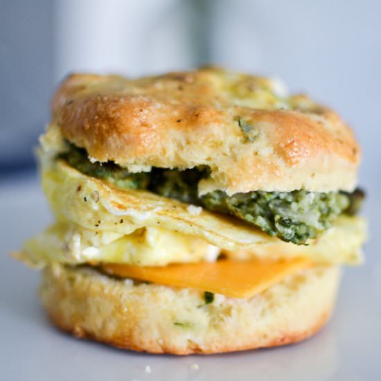 Goat Cheese & Scallion Biscuits