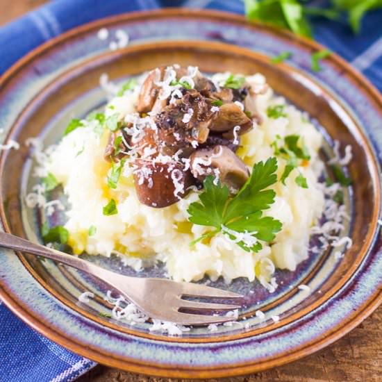 Mushrooms risotto