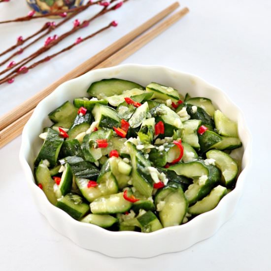 Mashed Cucumber Salad