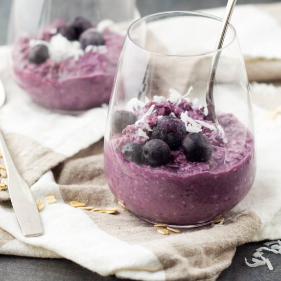 Blueberry Coconut Overnight Oats