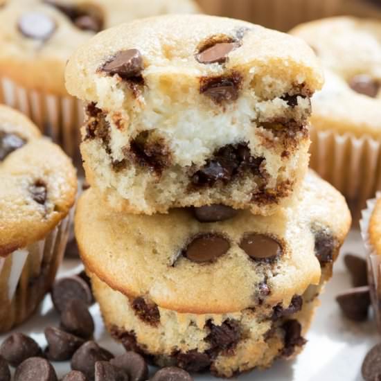 Chocolate Chip Cream Cheese Muffins