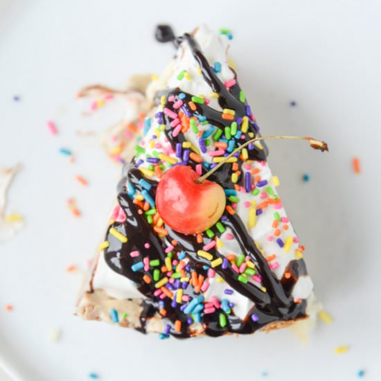 Coffee Ice Cream Sundae Pie