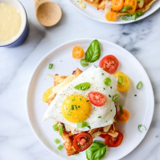 Cheddar Cornbread Waffles