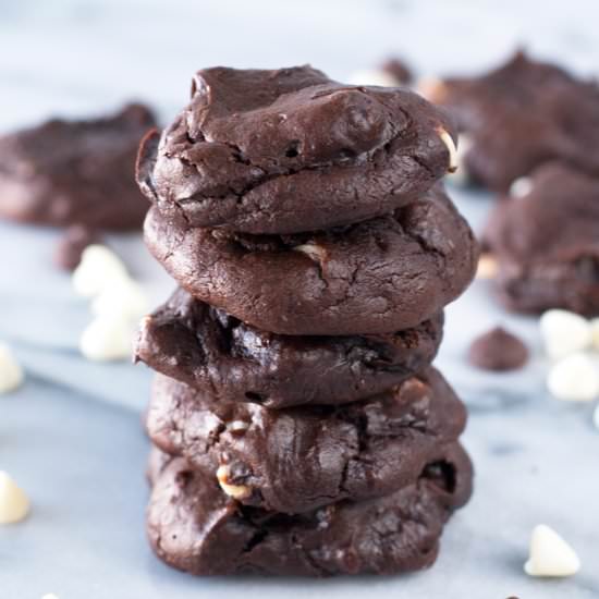 Triple Chocolate Avocado Cookies