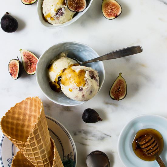 Ricotta and Fig Ice Cream