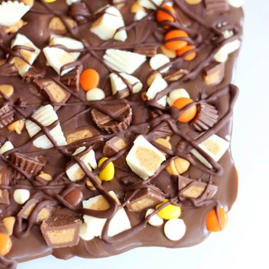 Triple Chocolate Peanut Butter Bark