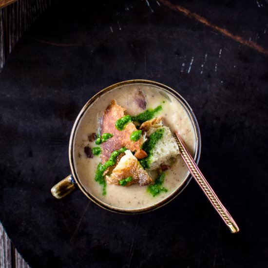 Roasted Cauliflower Soup