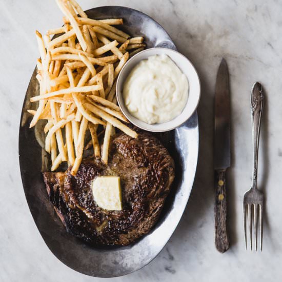 Skillet Seared Steak Frites