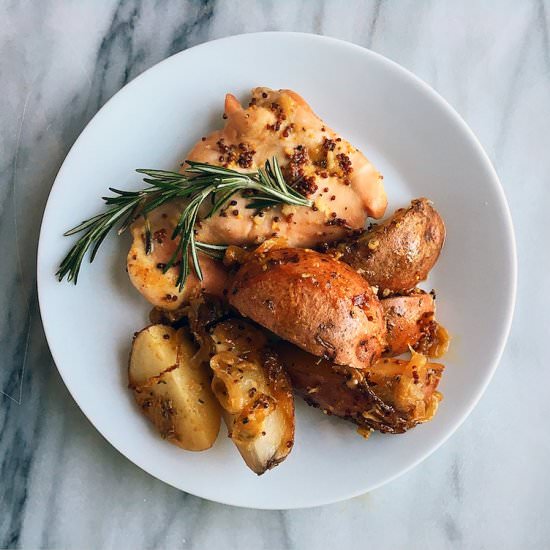 Honey Mustard Chicken and Potatoes