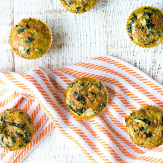 Kale and Sweet Potato Egg Cups