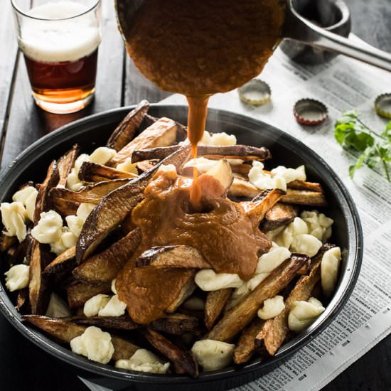 Vegetarian Butter Chicken Poutine