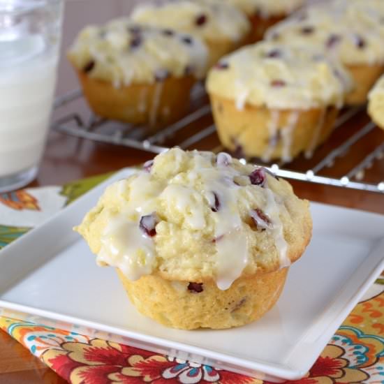 Lemon Pomegranate Muffins