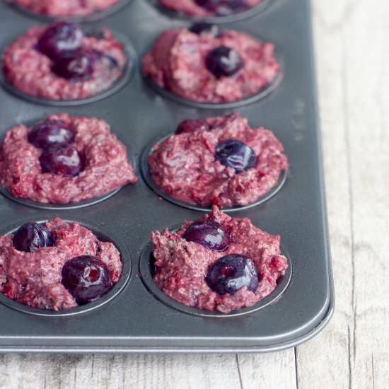 Beetroot Blueberry Muffins