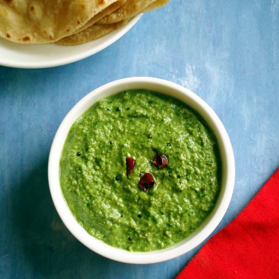 Palak Chutney / Spinach Chutney