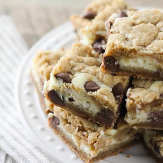Chocolate Chip Cheesecake Bars