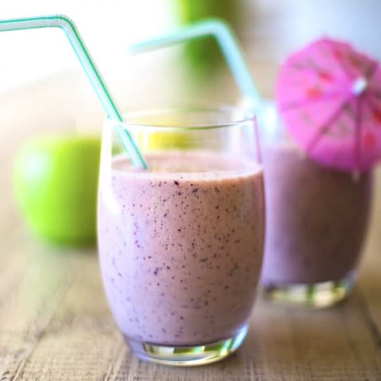 Apple Blueberry Yoghurt Drink