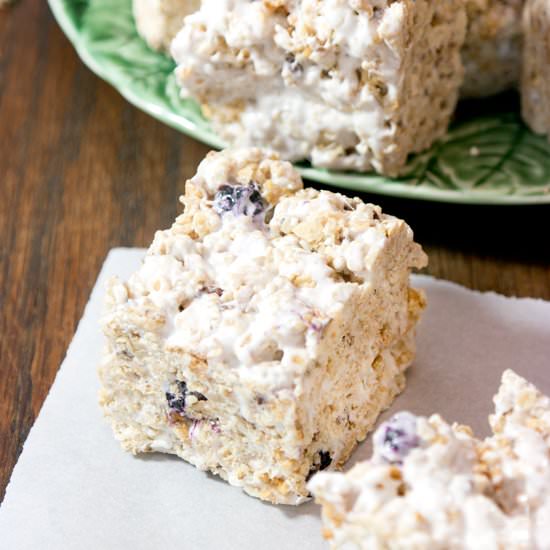 Blueberry Granola Squares