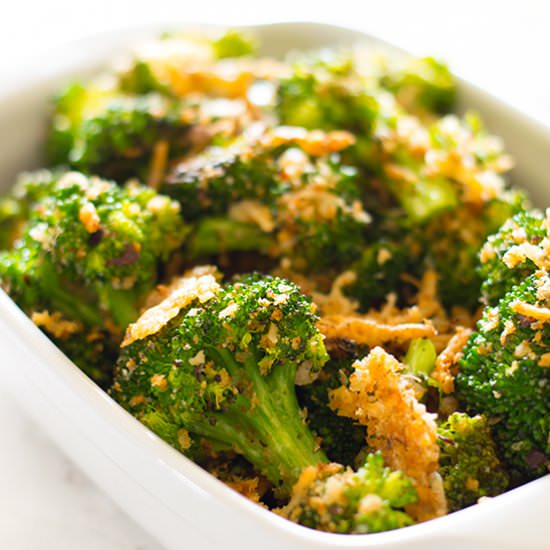 Quick Panko and Parmesan Broccoli