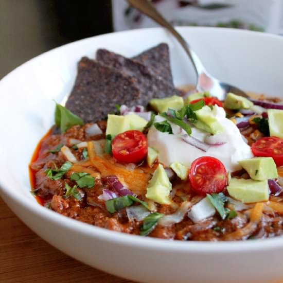 Smoky Beef Chili Con Carne