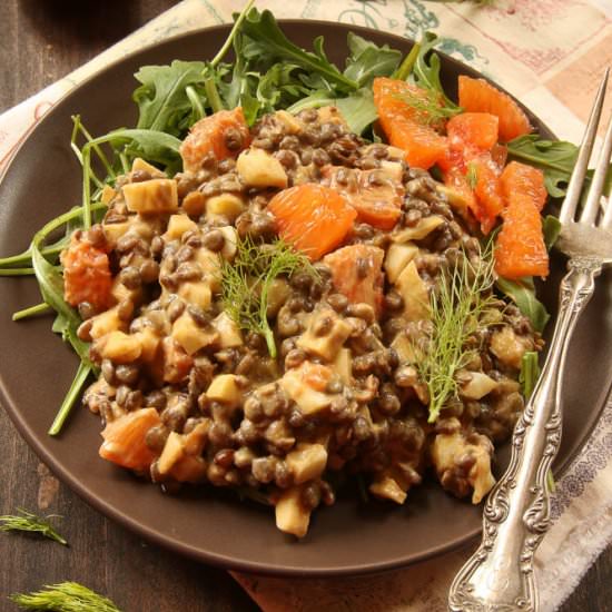 Lentil, Fennel and Orange Salad