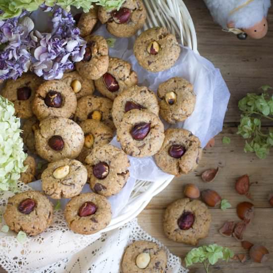 Nut Chocolate Cookies