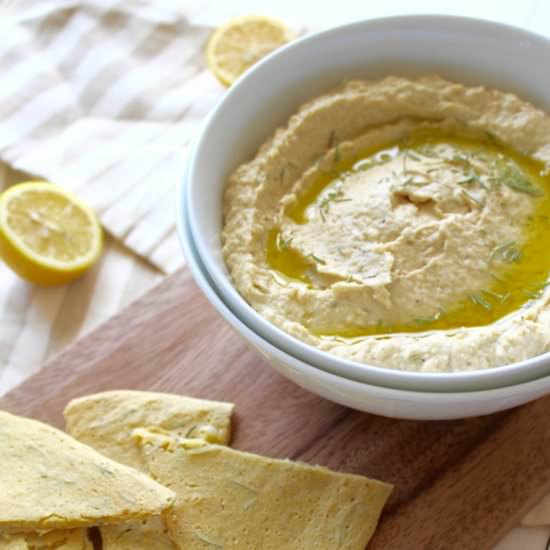 Lemon Rosemary Hummus