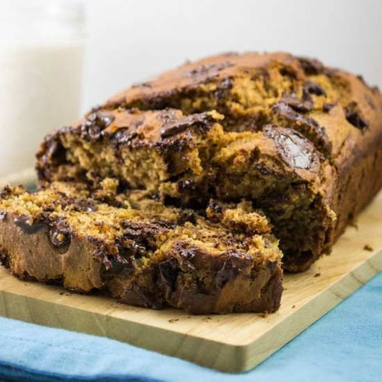 Healthy Chocolate Chip Banana Bread