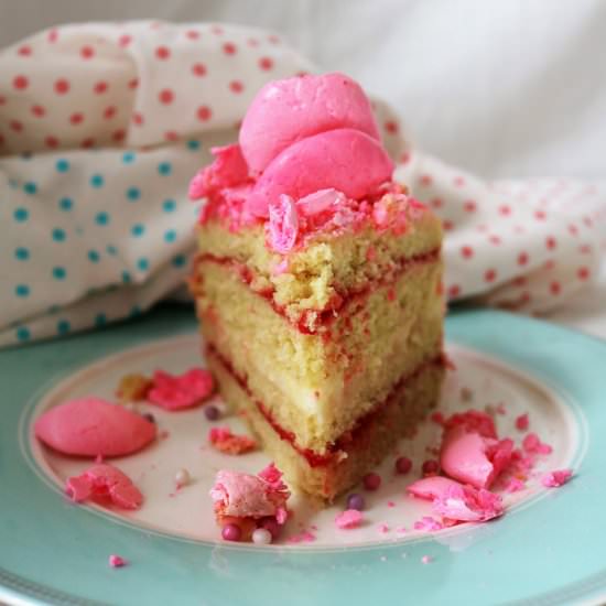 Rose Raspberry Layer Cake