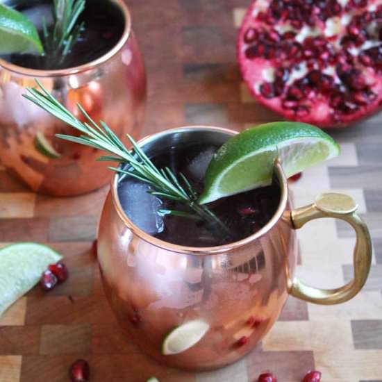 Pomegranate Moscow Mules