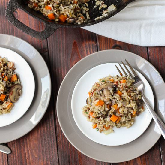 Herbed Wild Rice with Mushrooms